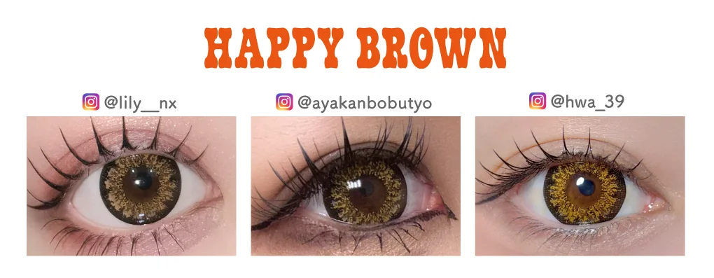 ハッピーブラウンの装用画像