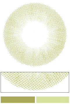 1MONTHハーフタイプカラコン「Ivy Olive（アイビーオリーブ）」のレンズデザイン｜カラコン 激安
