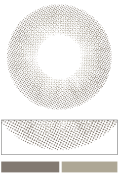 1MONTHハーフタイプカラコン「Fade Gray（フェードグレー）」のレンズデザイン｜カラコン 激安