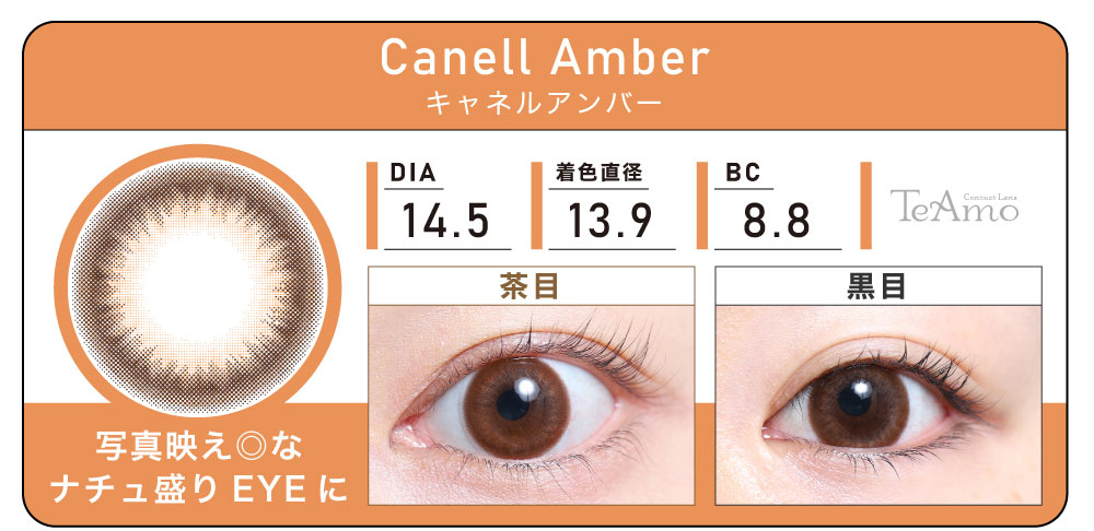 1DAY 2箱まとめ買い「Canell Amber（キャネルアンバー）」の紹介｜カラコン ワンデー