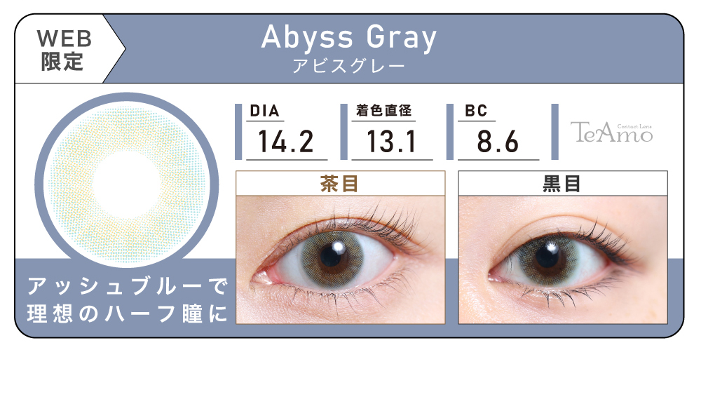 1DAY 2箱まとめ買い「Abyss Gray（アビスグレー）」の紹介｜カラコン ワンデー
