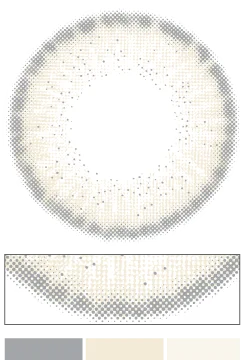 1MONTH高発色タイプカラコン「Renel White（レネルホワイト）」のレンズデザイン｜カラコン 激安