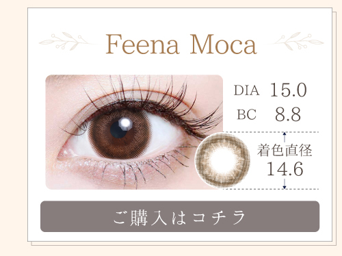 1MONTHデカ目タイプカラコン「Feena Moca（フェーナモカ）」の購入ボタン