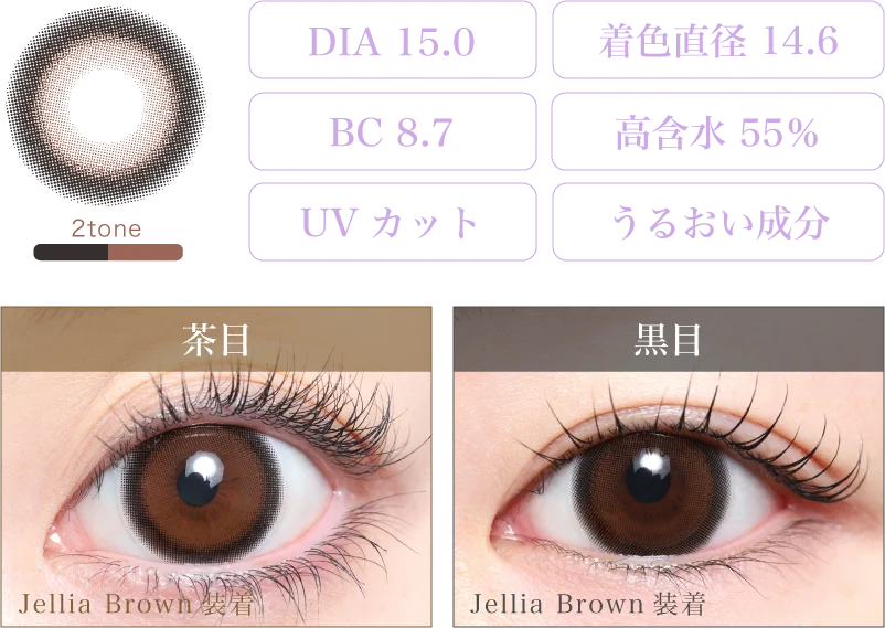 Jellia Brown 着画＆スペック