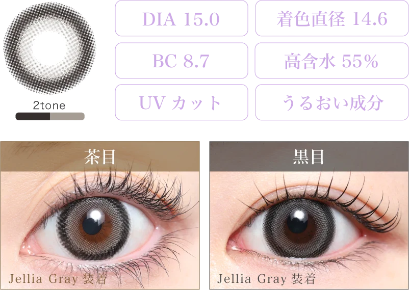 Jellia Gray 着画＆スペック