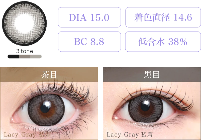 Lacy Gray 着画＆スペック