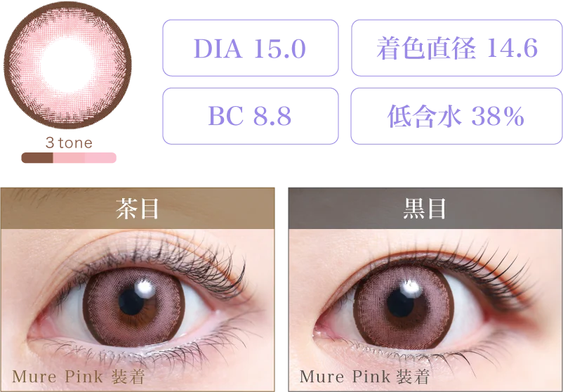 Mure Pink 着画＆スペック