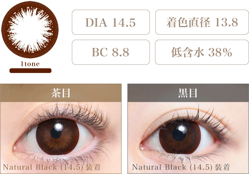 Natural Black(14.5) 着画＆スペック