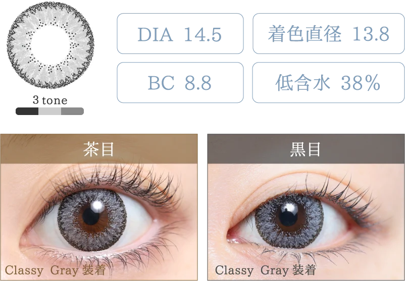 Classy Gray 着画＆スペック