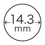 レンズ直径：14.3mmサーチアイコン｜カラコン 激安
