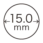 レンズ直径：15.0mmサーチアイコン｜カラコン 激安