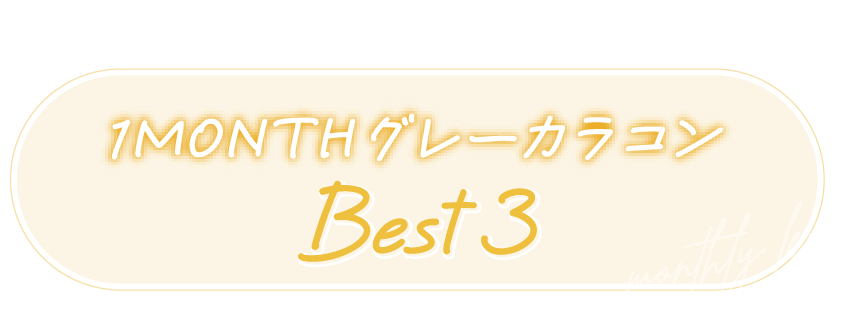 1MONTH グレーカラコン　Best3