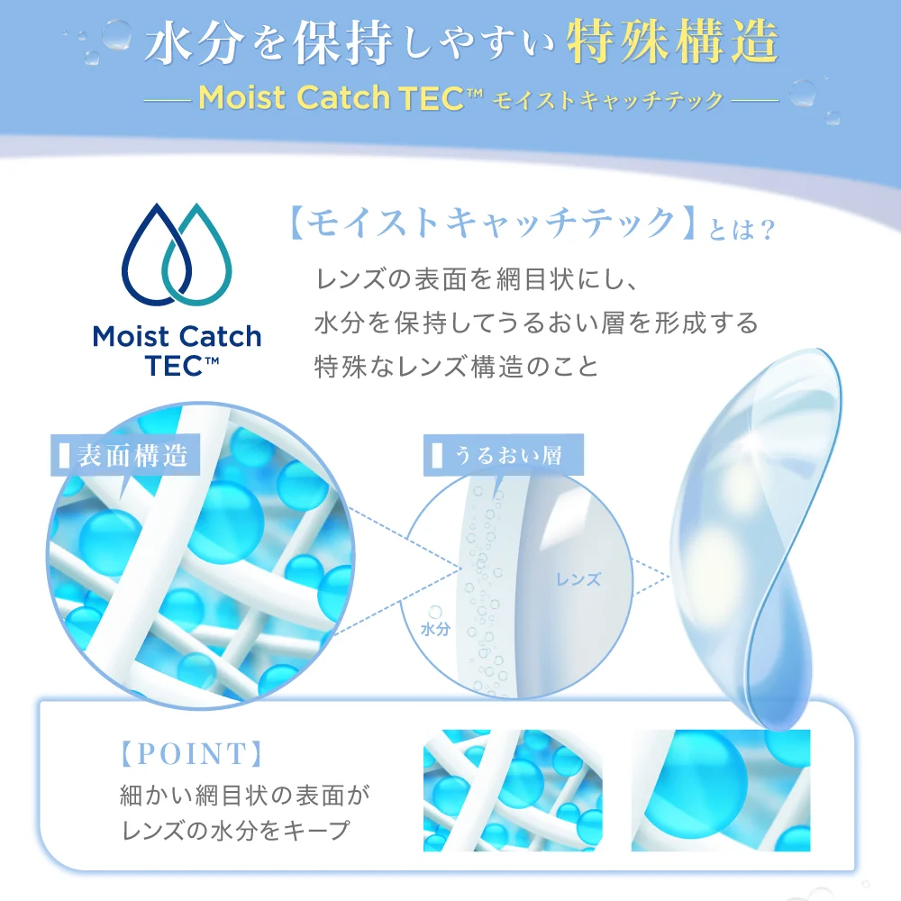 TeAmo CLEAR 2WEEK 品質のこだわり03 非イオン性素材