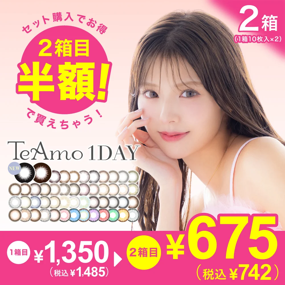 TeAmo1DAY 2箱まとめ買い 1DAY 1箱10枚入り 選び放題
