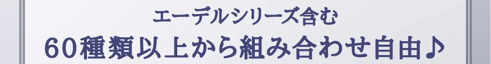 エーデルシリーズ含む60種類以上から組み合わせ自由♪