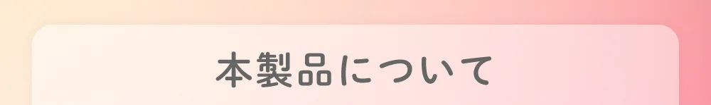 本製品について