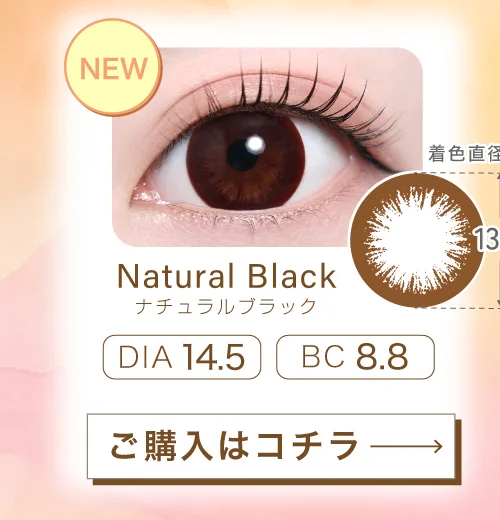 ナチュラルブラック 14.5mm（乱視用）購入ボタン