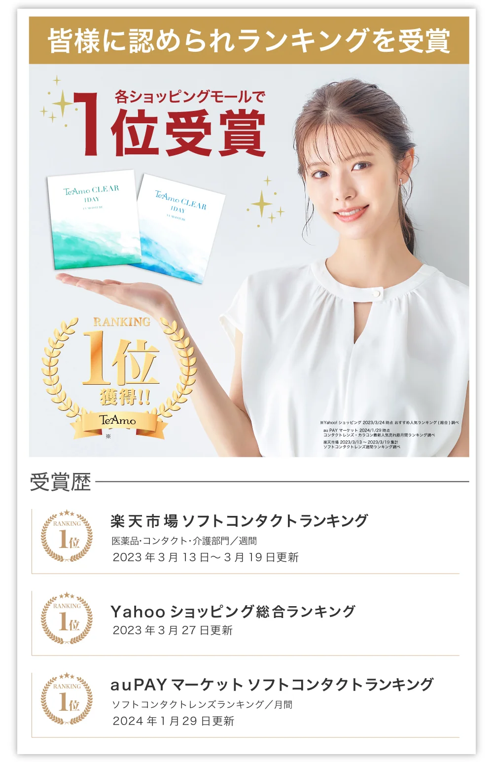 ランキング1位獲得