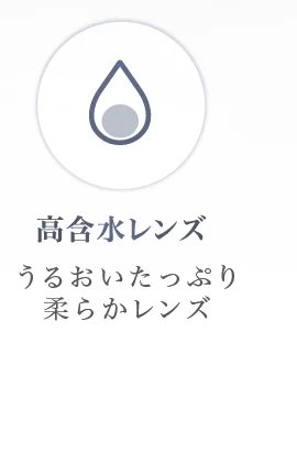 高含水レンズ うるおいたっぷり柔らかレンズ