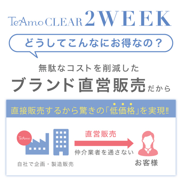 2WEEKコンタクトレンズ 24枚 TeAmoCLEAR 2WEEK｜激安カラコン通販はTeAmo(ティアモ)