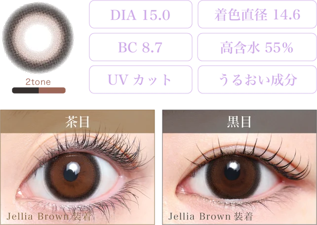 Jellia Brown 着画＆スペック