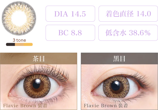 Flavie Brown 着画＆スペック