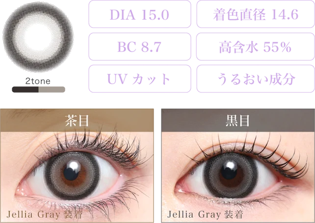 Jellia Gray 着画＆スペック