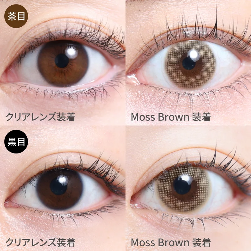 モスブラウン（1MONTH）｜即日発送＆激安カラコン・コンタクトなら