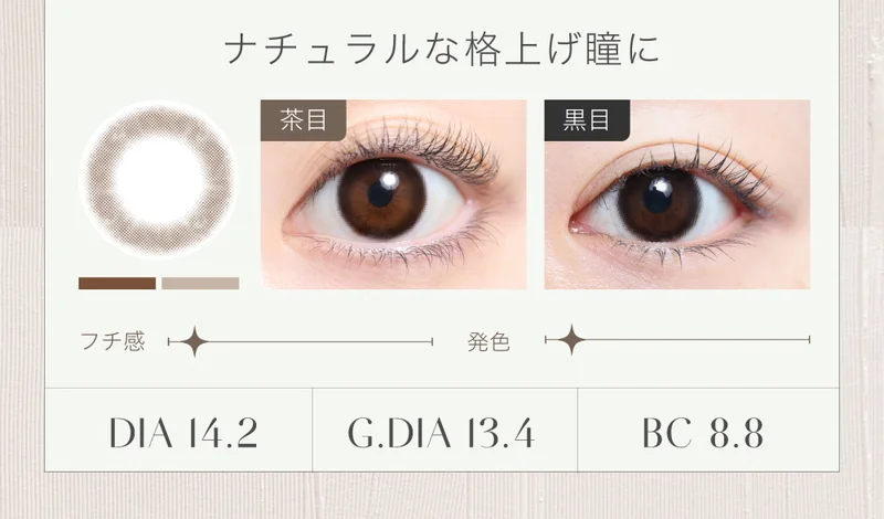 ナチュラルブラック 14.0mm 度なし｜即日発送＆激安カラコン